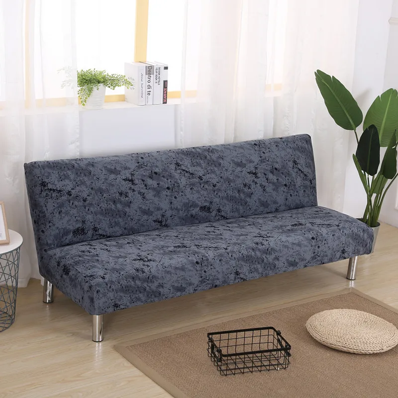 

Easy Install Stretch Elastic Sofa Cover Without Armrest Folding Sofa Bed Fundas De Sofa Armless Couch Covers For Living Room