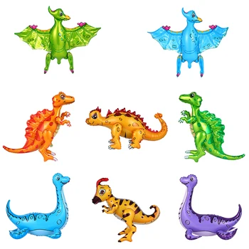 

1pc New Type 4D Walking Dinosaur Foil Balloons Boys Animal Balloon Children Dinosaur Birthday Party Jurassic World Decor Balloon