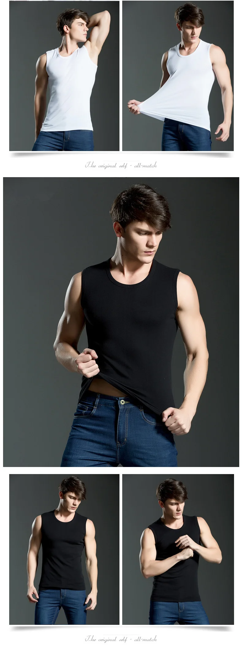 MRMT брендовые новые мужские жилеты из чистого хлопка с широкими плечами жилет для мужчин без рукавов сплошной цвет топы жилет