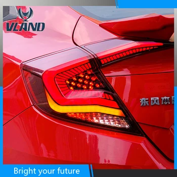 

Newest Car Tail Lamp For Honda Civic Sedan 2016-2018 Tail lights Assembly LED
