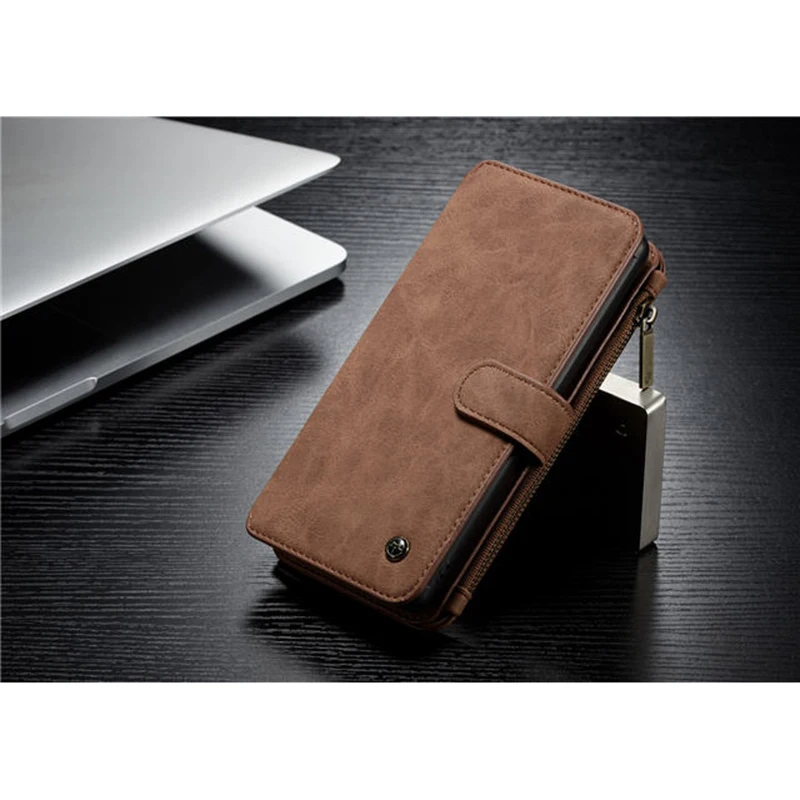 

Leather leather wallet phone case for Samsung Note 8 9 10 Plus s8 s9 s10 plus 5G s10e s7 edge 3 in 1 For Galaxy S10