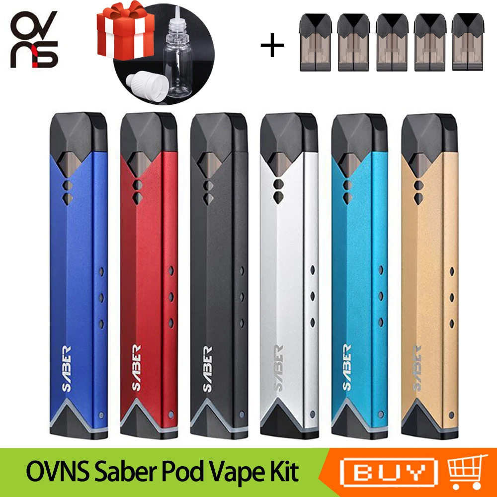 OVNS-Kit de vapeo Original con batería de 400mAh, vapeador Pod de 1,8 ml, Kits de inicio de cigarrillo electrónico VS minifit