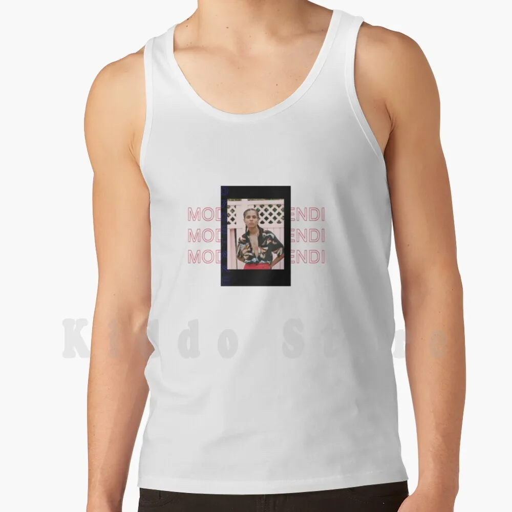 070 Shake Mode Vivendi Blue Tank Tops Vest Senza Maniche 070 Shake 070 Dani Moon Dani Shake Rnb Modus Vivende