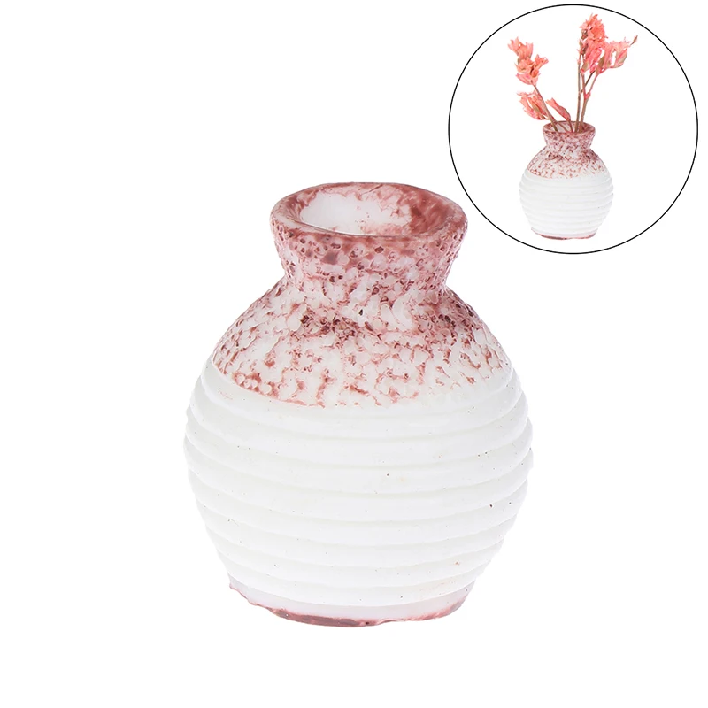 1:12 Doll House Flowerpot Vase Ceramics Teapot Basin DIY Furniture Toys Dollhouse Miniature Accessories - Цвет: As pictures