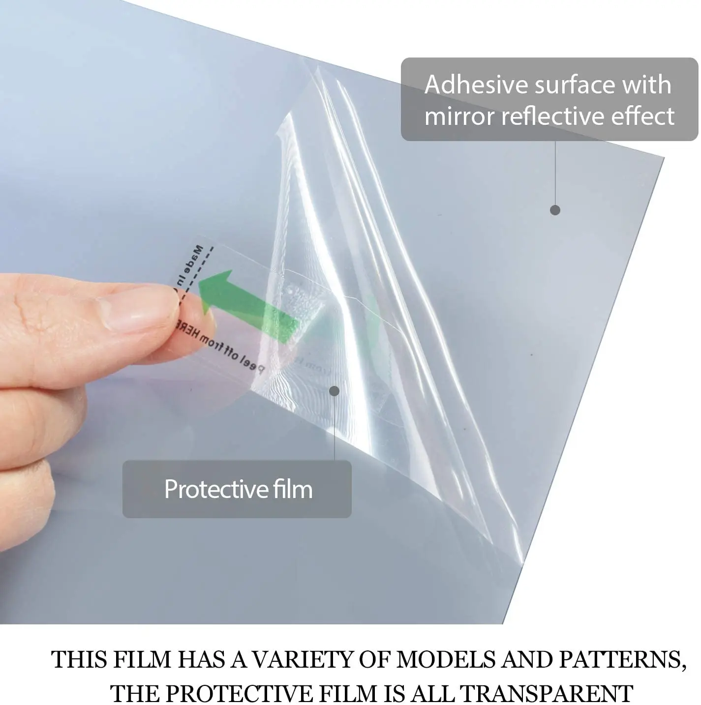 One Way Mirror Window Film Daytime Privacy Sun Blocking Reflective Self Adhesive Film Anti UV Heat Control Window Tint for Home