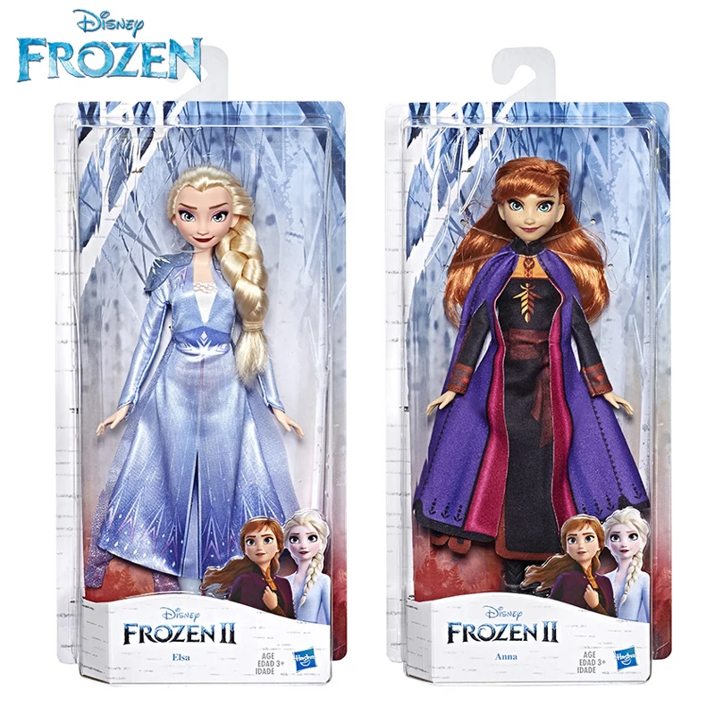 Дисней замороженные 2 фигурка принцесса Анна Эльза Кристофф фигурки модель с коробкой для детей Детские игрушки для девочек подарок