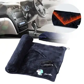 

12V 24W Soft Car Heating Blanket Universal Shawl Knee Warm Belly Blanket Washable Knee Blanket Overheat Protection Function