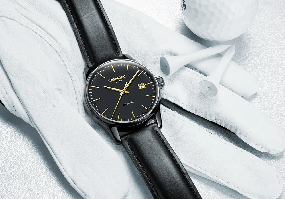 Швейцарские роскошные мужские часы, карнавальный бренд, Мужские автоматические механические часы, светящиеся часы, сапфировые C-8612G-2