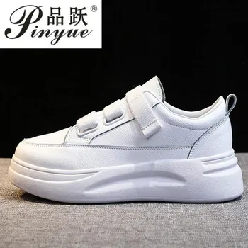 

White Shoes Sneakers Woman Autumn New Female Lazy Shoes Hook Loop Flats Student Daily Wear Sneakes The price is cheap