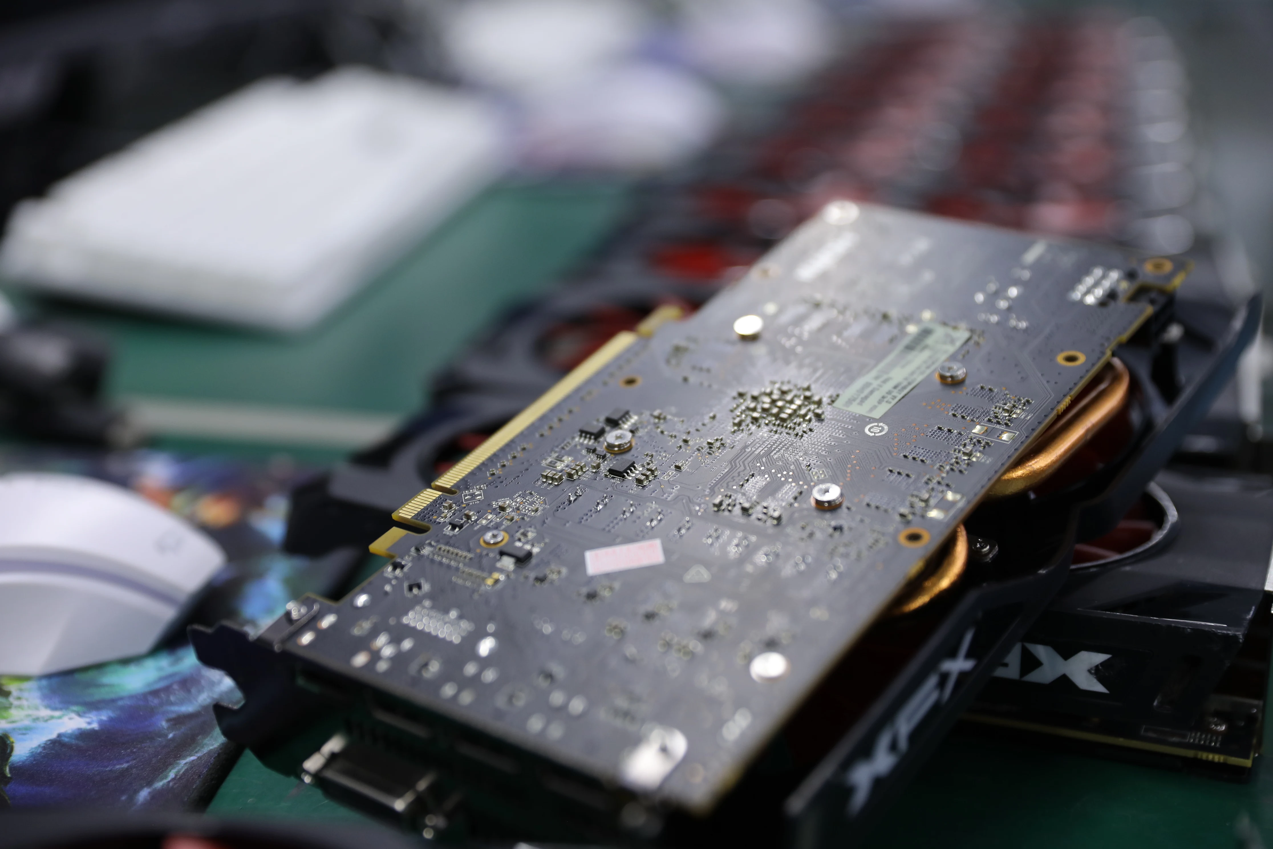 Б/у XFX rx 470 4 Гб видеокарта 256bit gddr5 ГБ настольный ПК оригинальная графическая карта