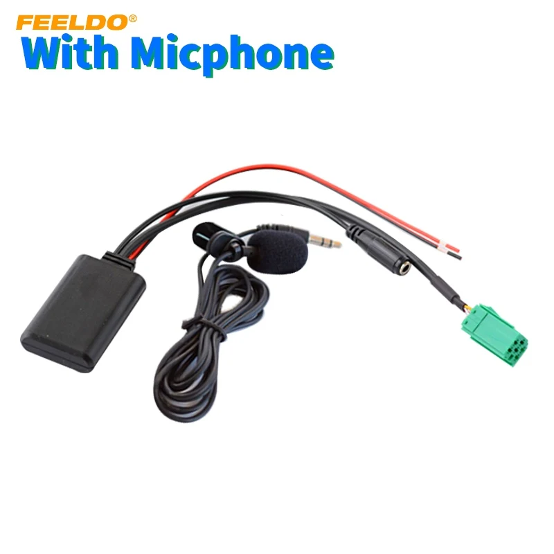 Автомобильный Bluetooth модуль FEELDO приемник Aux кабель адаптера для Renault Megane Kangoo Laguna Clio