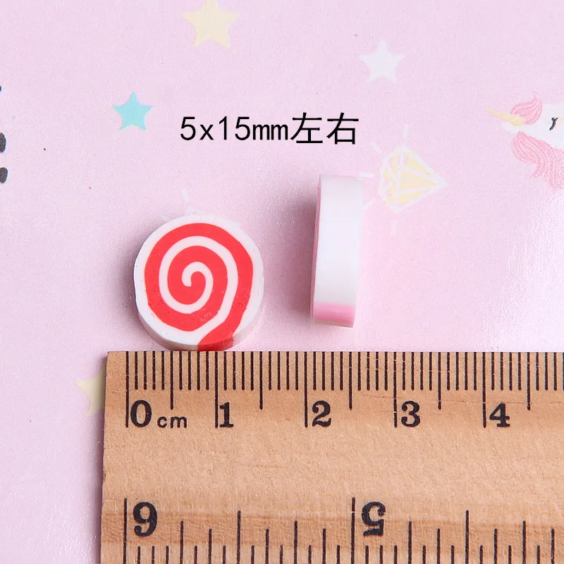 5 шт. слизь Подвески FImo хлопок конфеты клейкие аксессуары бусины делая поставки с шнурком мешочек для DIY ремесла скрапбуки