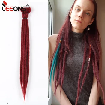 

Leeons Soft Dreadlocks Straight Handmade Dreadlocks Synthetic Crochet Hair Extensions Crochet Braids Dreadlocks For Women Men