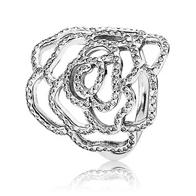 Мерцающее океанское космическое кольцо с линиями с кристаллами 925 пробы Серебряное Фирменное кольцо для женщин Свадебное ювелирное изделие в европейском стиле DIY - Цвет основного камня: Зеленый