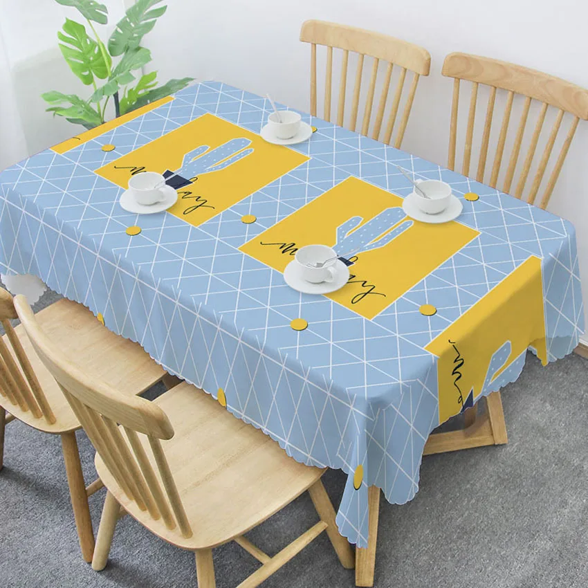 Pattern 8 С рисунком в виде листов покрытие стола Nordic кактус скатерть с геометрическим рисунком декор обеденный, журнальный столик дома Банкетные Скатерти пыле декоративное фоновое полотно - Цвет: Pattern 8