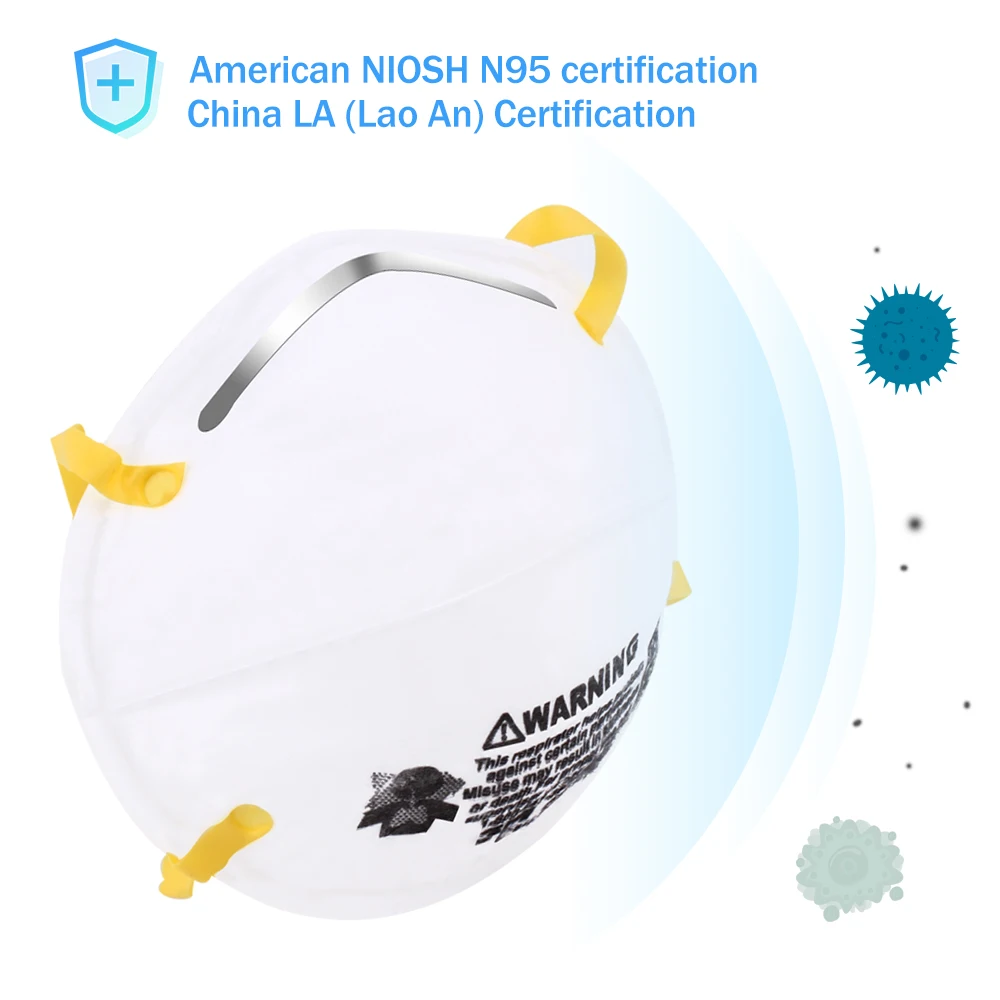 

5Pcs 8210 Anti dust Face Mouth Mask Particulate Respirator Dustproof KN95 Face Mask Multi Layer Filter Safety Protective Masks
