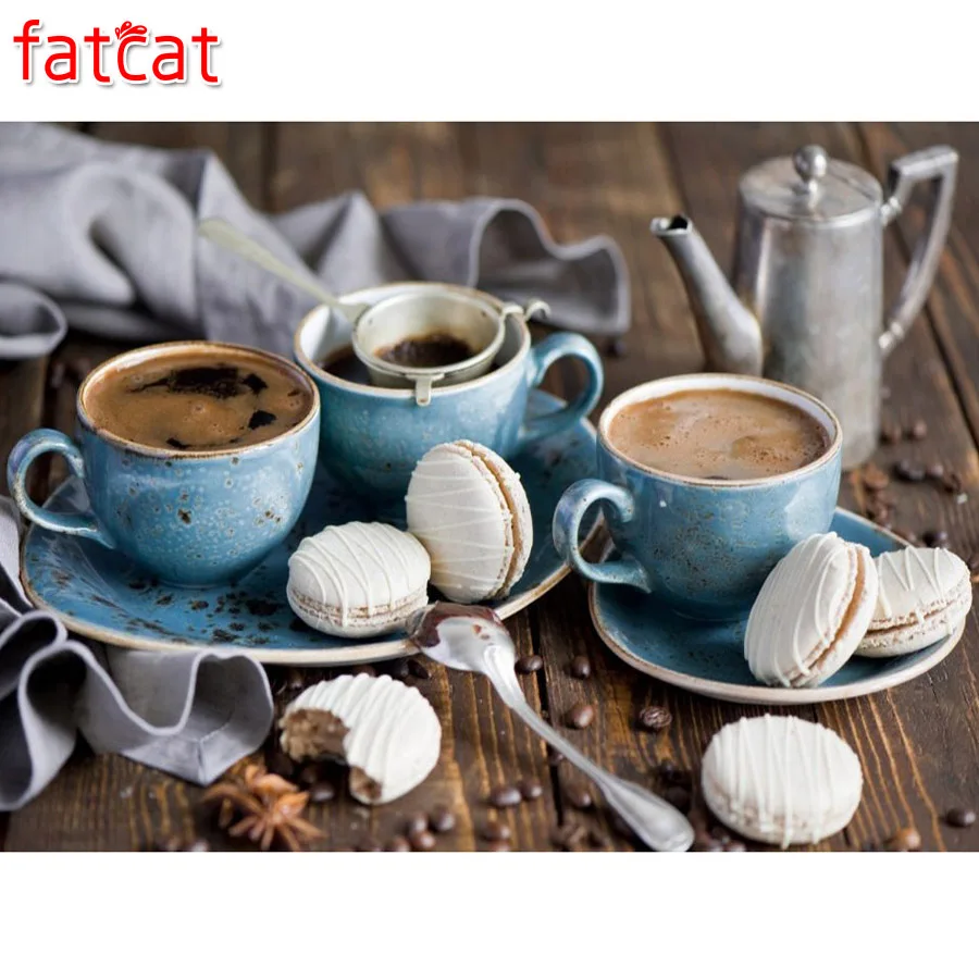 FATCAT кухонные настенные декоративные 5d алмазная живопись своими руками полностью