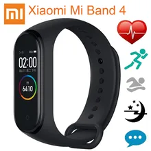 Xiaomi Mi Band 4 AMOLED цветной экран браслет BT5.0 фитнес-трекер Смарт-часы модный умный Браслет Подлинная авторизация