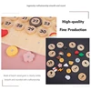 Nordic Wooden Calendar 2022 Early Learning Toys Date Weather Cognitive Art Ornament Wall Hanging Education Toy For Kid Room Gift 5