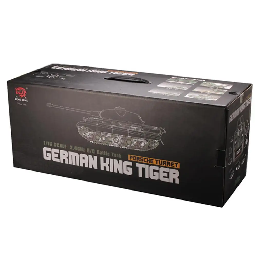 RCtown Heng Long 1/16 2,4G 3888-1 немецкий Король тигр RC боевой автомобиль игрушка