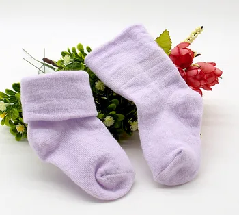 

2020 Hot Boys Girls Pure White Socks for Children Baby Cotton Soft Kids Socks Loose Comfortable Toddler Black White Socks