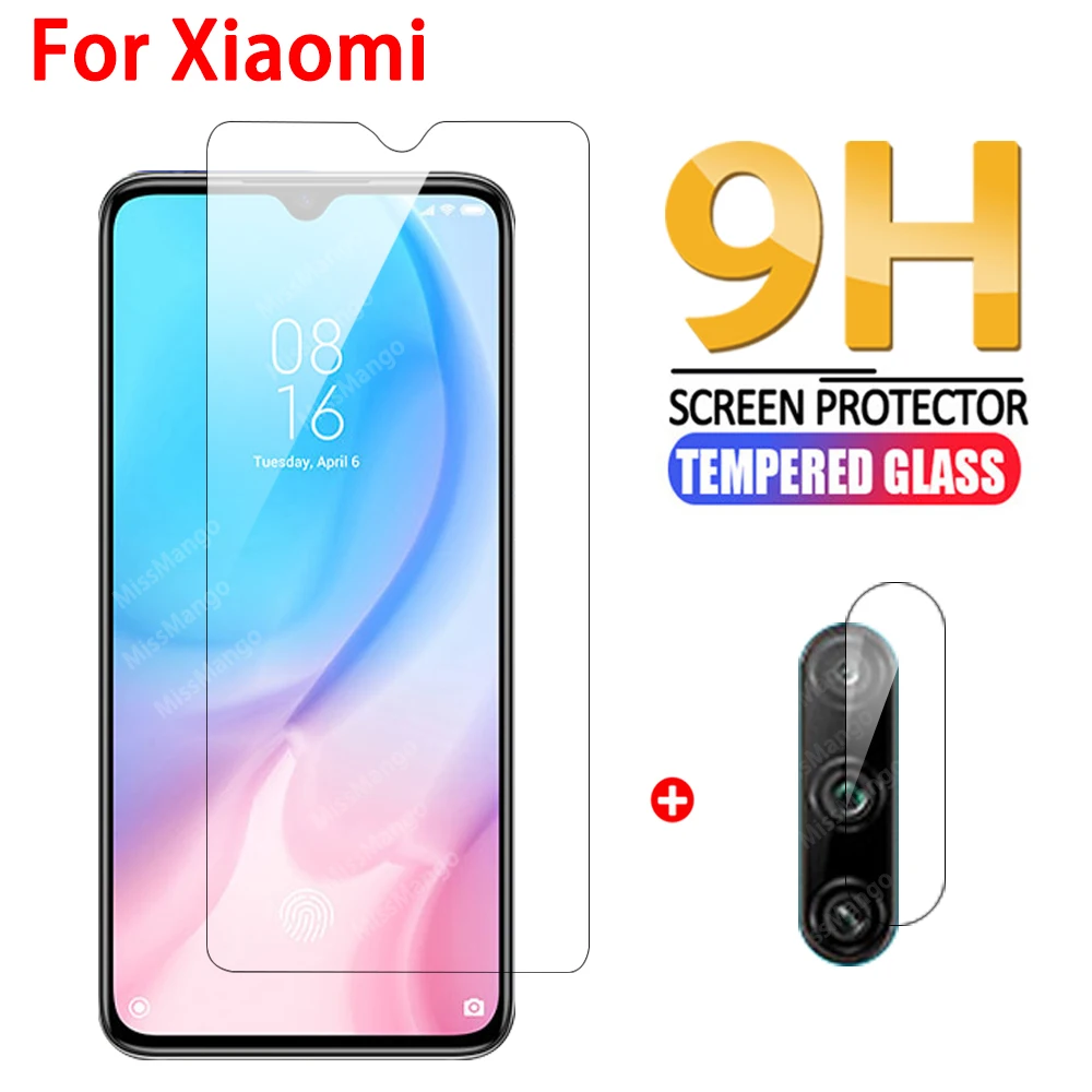 Закаленное стекло 2 в 1 для Xiaomi mi 9 lite объектив камеры Защита экрана F1 стеклянная