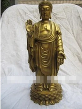 

---320+++10 Chinese buddhism pure brass copper carved sakyamuni tathagata buddha statue