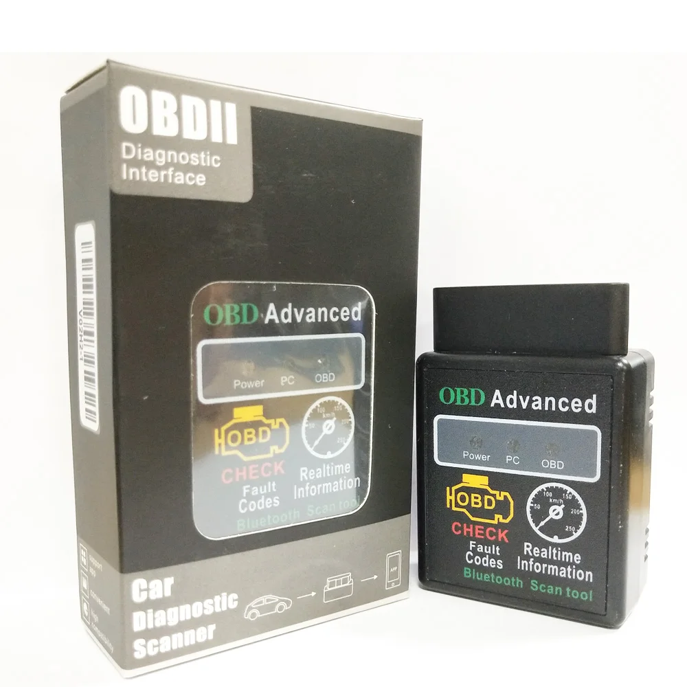 Мини HH OBD ELM327 умный автомобильный диагностический интерфейс V2.1 HH OBD ELM 327 OBD2 CAN BUS проверьте двигатель ELM327 для Android PC