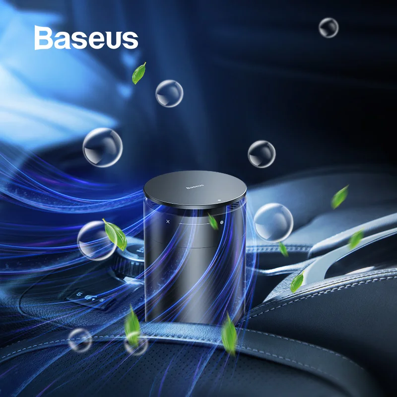 Baseus Car Air Purifier Freshener Vehicle Ions Formaldehyde Air Cleaner Auto Diffuser Solid Car Perfume