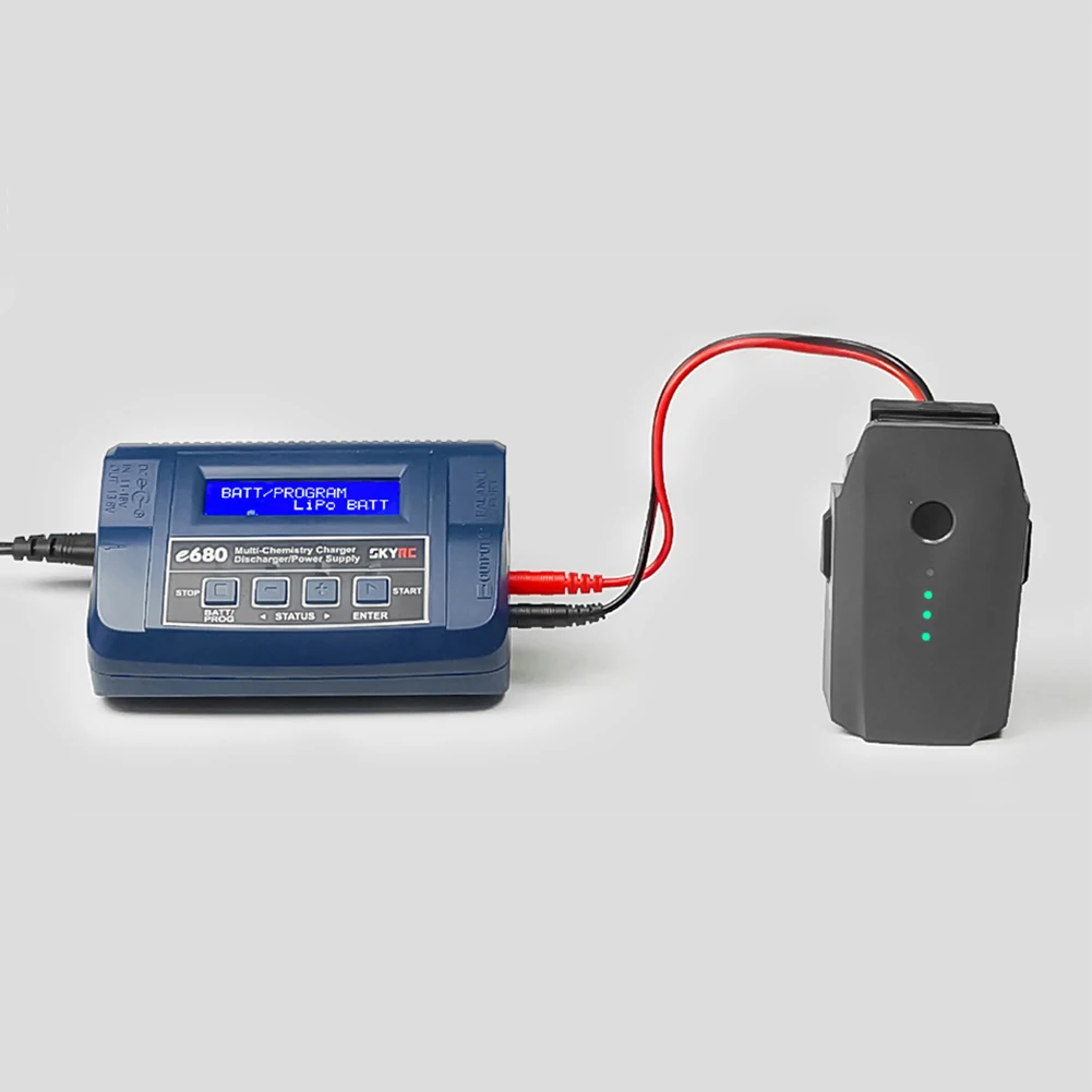  E680 80W Mini Portable Balance Charger Smart Tool Plastic Protection Battery 13.8V Cooling Fan Disc
