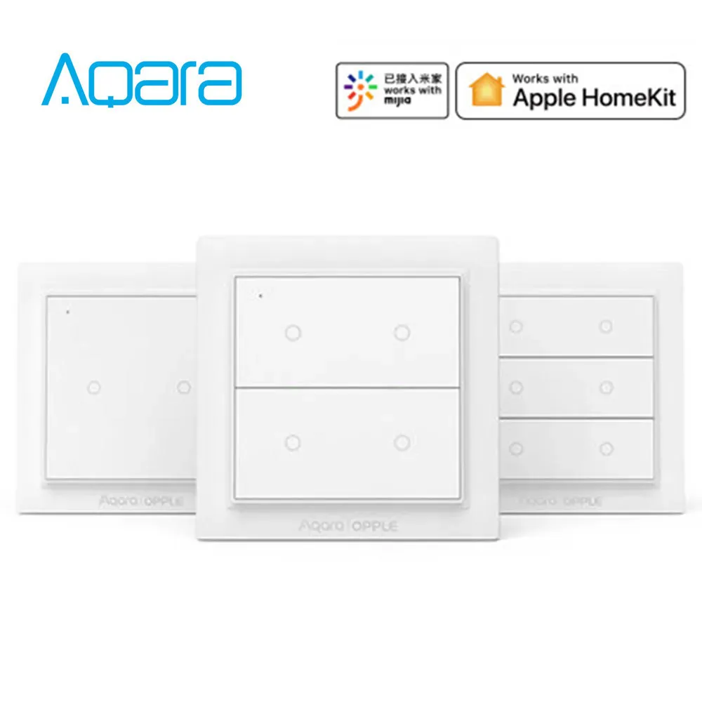 

Aqara OPPLE Wall Switch International Version Wireless Smart switch Work With Mi home app For Apple HomeKit (Xiaomi Eco-System)