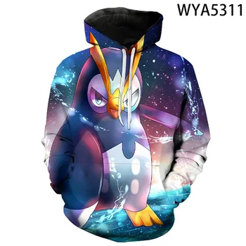 

New Fashion Pokemon Comic Cartoon Men Women Children Hoodies Printed 3D Sweatshirts Hooded Boy Girl Pullover Streetwear acket