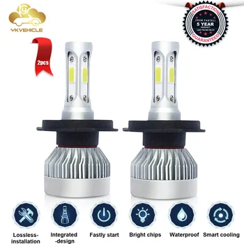 

H7 Led Car Headlights car accessories 6000K H1 H3 H11 9005 9006 880 12V 72W Auto Fog Lamp Bulb Super Bright led h4 YKVEHICLE