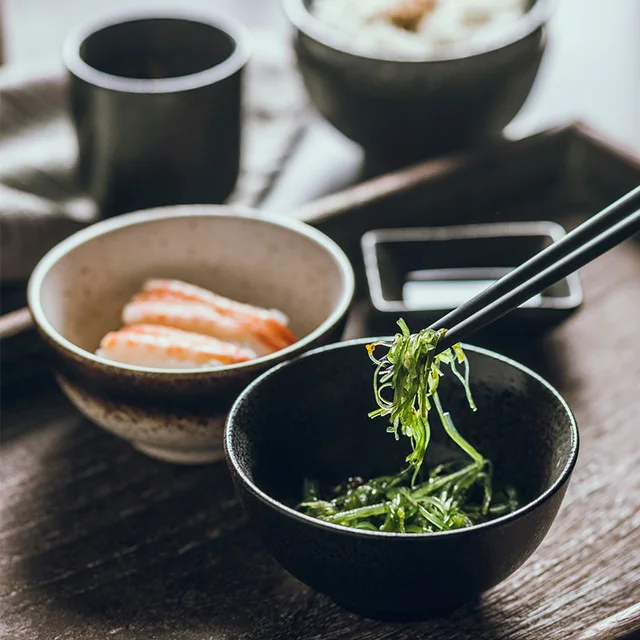 RUX WORKSHOP Japanese ceramic household rice bowl Sushi Salad breakfast bowl Hotel kitchen tableware 3