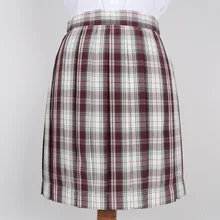 Японская женская школьная юбка JK с высокой талией, клетчатая плиссированная юбка для молодых девушек, винтажная Милая школьная форма, юбка в консервативном стиле