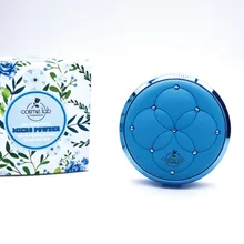 Гладкая прессованная пудра Естественная отделка Косметика компактная пудра контроль масла матовая Настройка макияжа прессованная пудра с пуховкой n