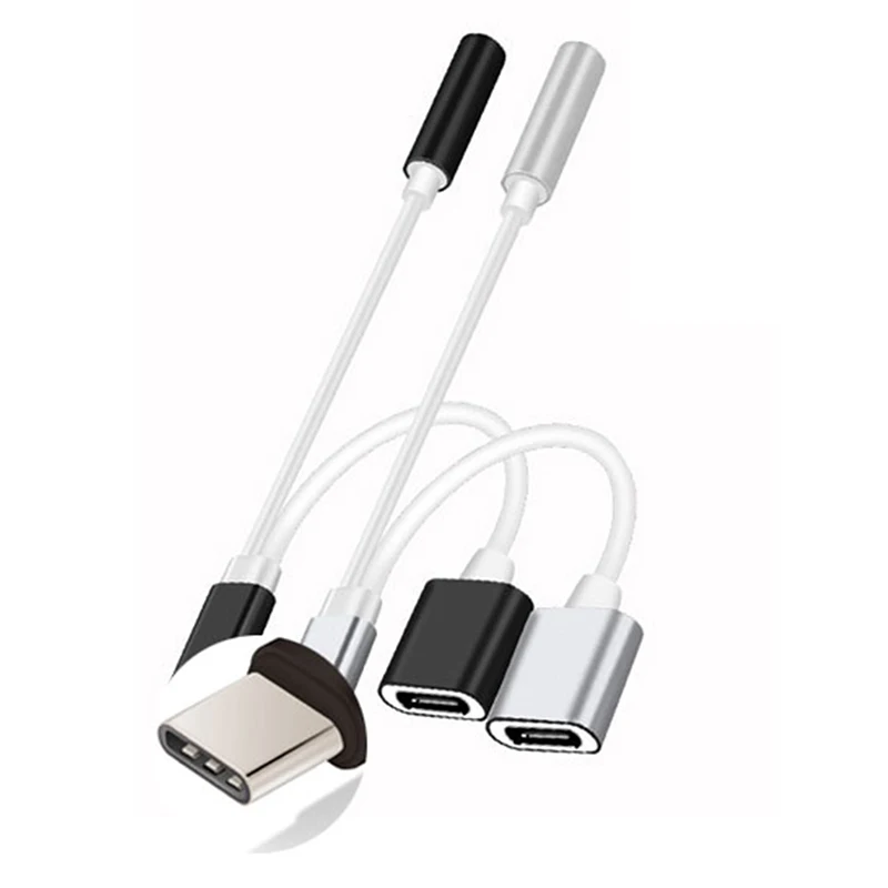 

Type C To 3.5mm Earphone Adapter USB 3.1 Type-C USB-C Male AUX Audio Jack Cable Converter Headphone Conversion Plug