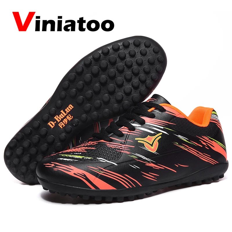 

Boys Girls Football Shoes Cleats Kids Professional Turf Soccer Sneakers Colors Lace Up Lightweight Football Trainers Child