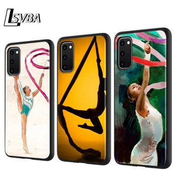 

Cute Gymnastic Girl Silicone Phone Cover For Samsung Galaxy S20 Ultra Plus A01 A11 A21 A31 A41 A51 A71 A91 Phone Case