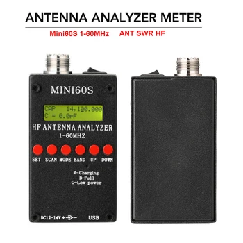 

Mini60S Antenna Analyzer Meter 1-60MHz SARK100 AD9851 HF ANT SWR for Ham Radio Hobbists