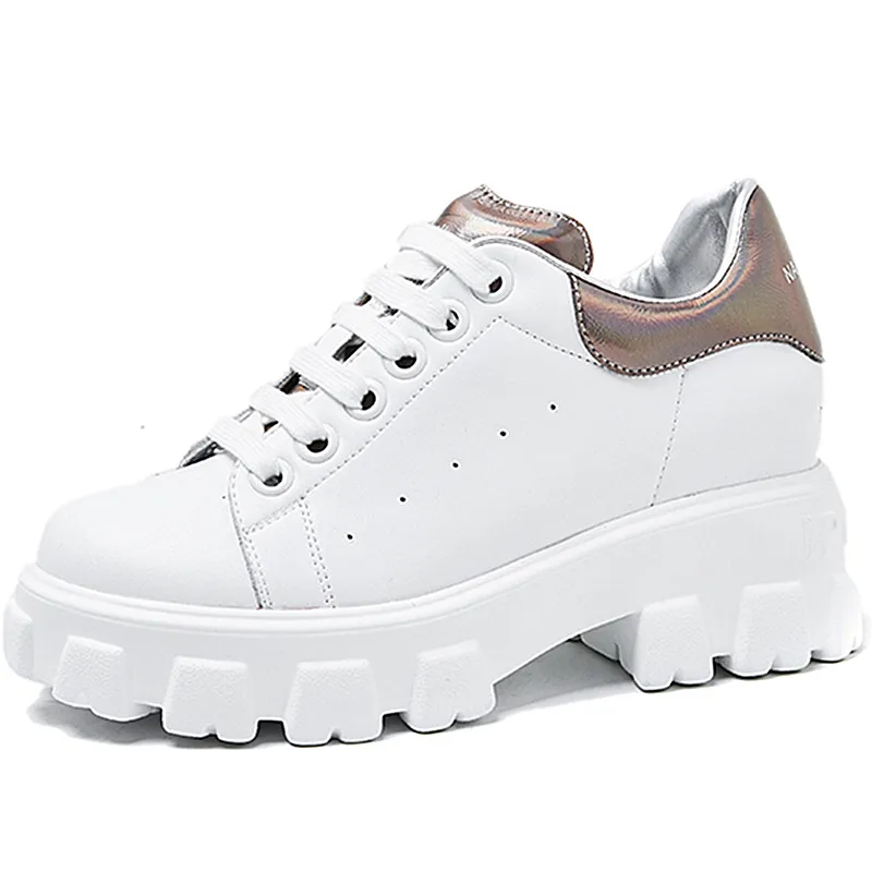 

RASMEUP Women Sneakers 2020 Spring Fashion Casual Shoes Women Comfortable Breathable Increased White Female Platform Sneakers
