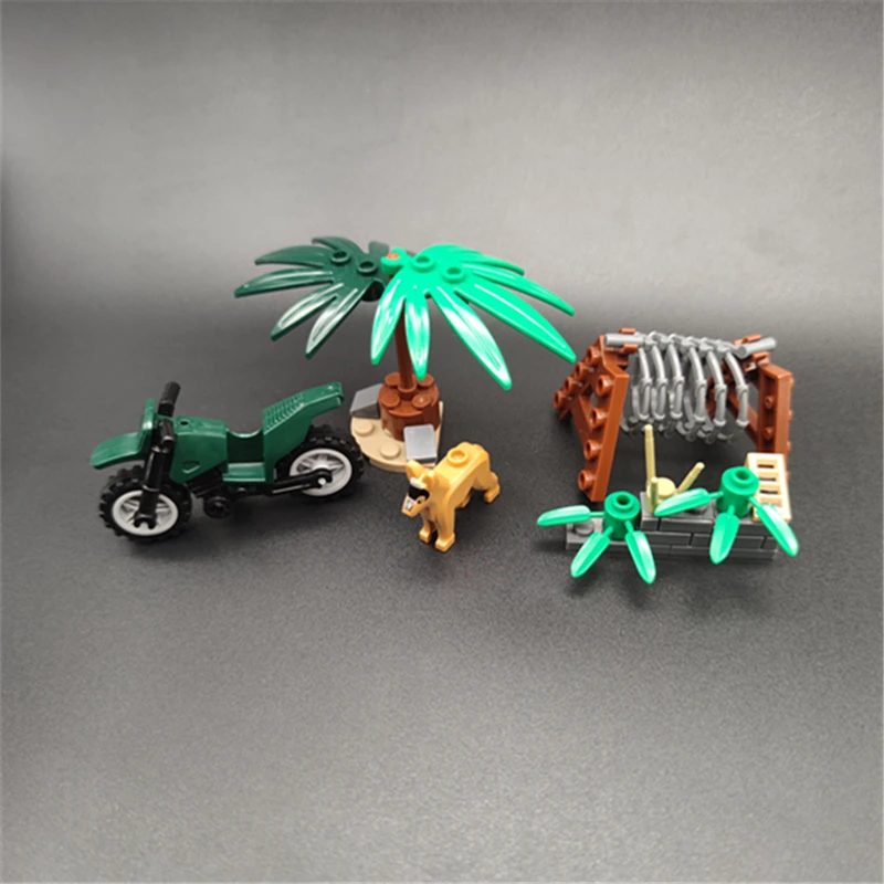 오토바이 개 트리로드 블록 코너 군대 군사 SWAT 무기 액세서리 MOC Playmobil 빌딩 미니 블록 벽돌 피규어 장난감