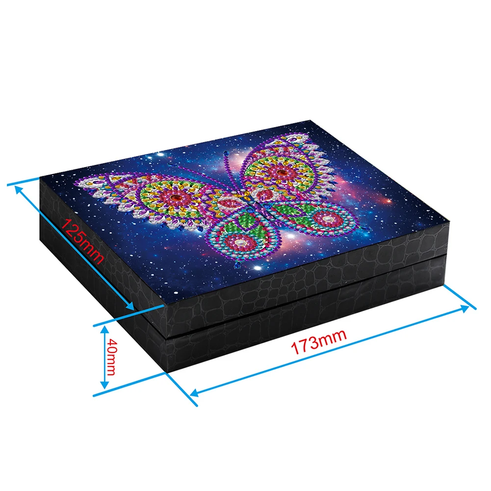 Special-shaped Diamond Painting DIY Resin Jewelry Box Containers Desktop Butterfly Decorative Craft Storage Organizer Case Gifts