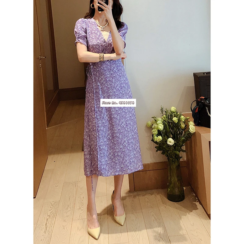 light purple midi dress