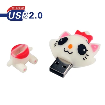 

Mini USB Flash Pendrive Cartoon Silicone Memory Stick 64GB 32GB 16GB 8GB Pen Drive 128MB Cute Rabbit Flash Disk U Stick for PC