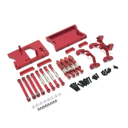 MN modelo de coche teledirigido D90 D91 D96 MN98 99S, piezas de Metal, compartimento de engranaje de dirección, amortiguador, varilla de tracción, etc. Kit de modificación,