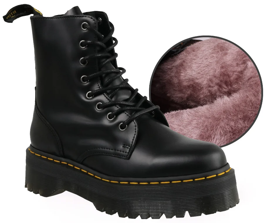 Jacek-1460zipper - Цвет: black Fur