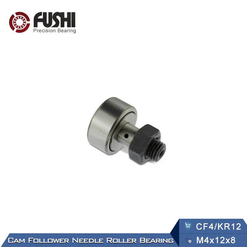 

KR12 CF-4 Bearing 2PCS Cam Follower Needle Roller Bearing CF4 Custom For Ziggo