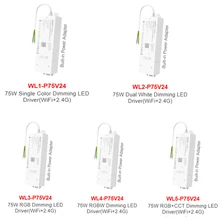 MiBOXER 85V-235V to 24V 75W WiFi 2.4G Remote Control Dimming LED Driver Single Color/Dual White/RGB/RGBW/RGBCCT LED Strip