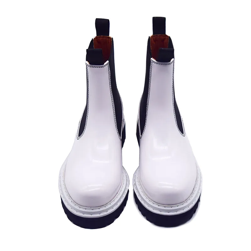 Buonoscarpe/Новинка года; модные стильные женские Ботильоны на каблуке; модные кожаные ботинки для офиса; уличная зимняя обувь; Sapatos femininos